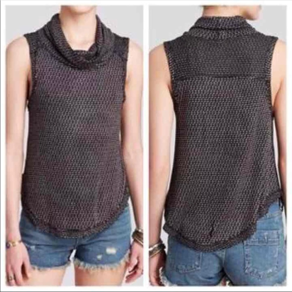 Free People Cowl Knit Top